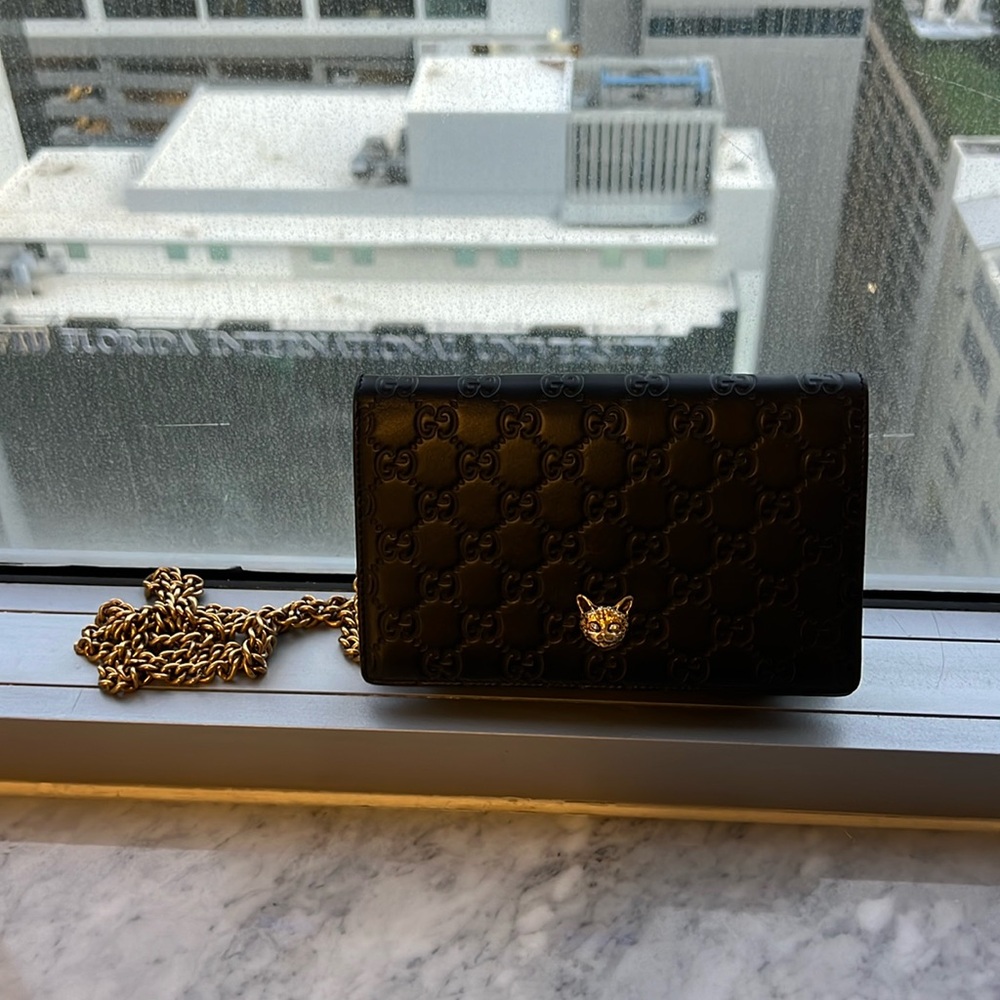 Black gucci purse for sale